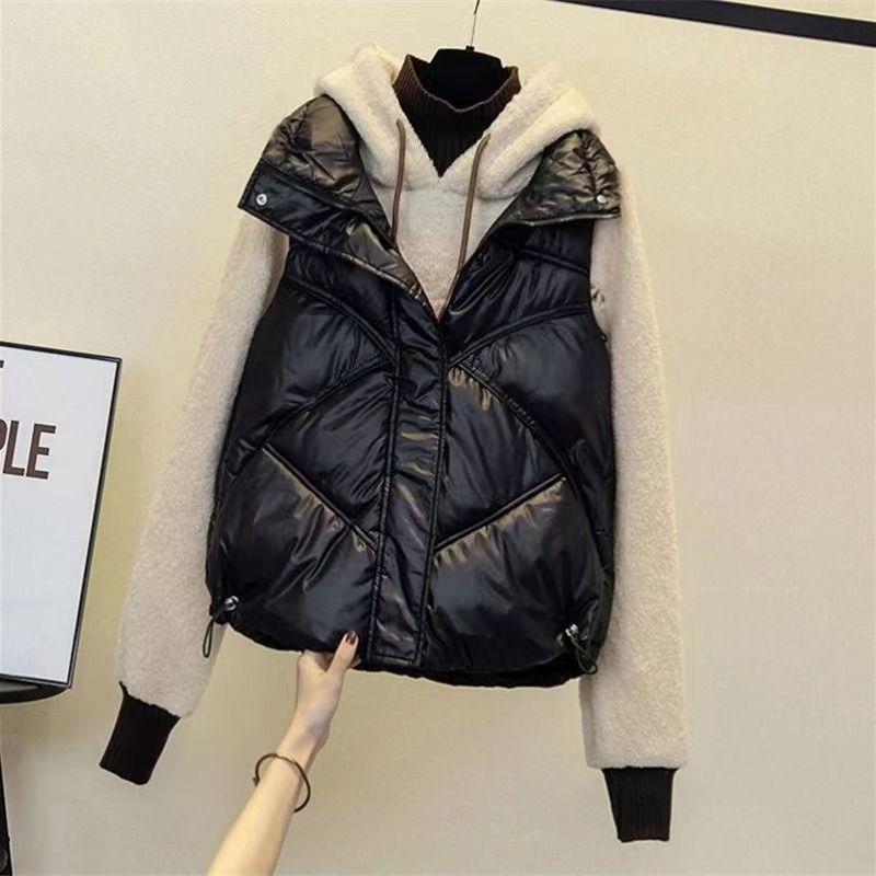 清仓捡漏亏本特价处理~2023新款羽绒棉马甲女短款韩版宽松反季羽