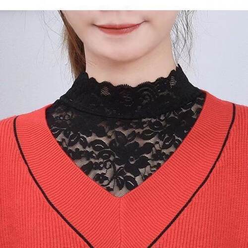 女式衬衫假领子韩版洋气半高领