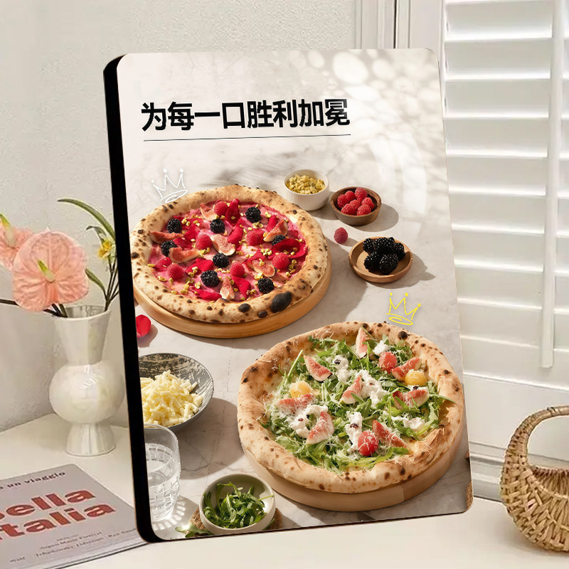 畅销火爆披萨氛围食欲展示相框装饰画餐饮西餐厅摆摊装饰画框摆件
