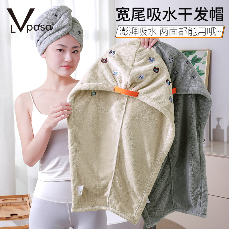 干发帽女加厚强吸水速干包头巾毛巾擦头发洗头干发巾双层浴帽新款