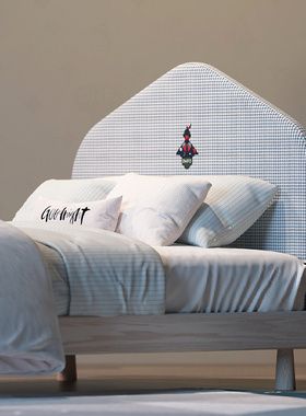 onfo实木儿童床男孩1.5北欧儿童房公主床女生1米2单人床卧室家具