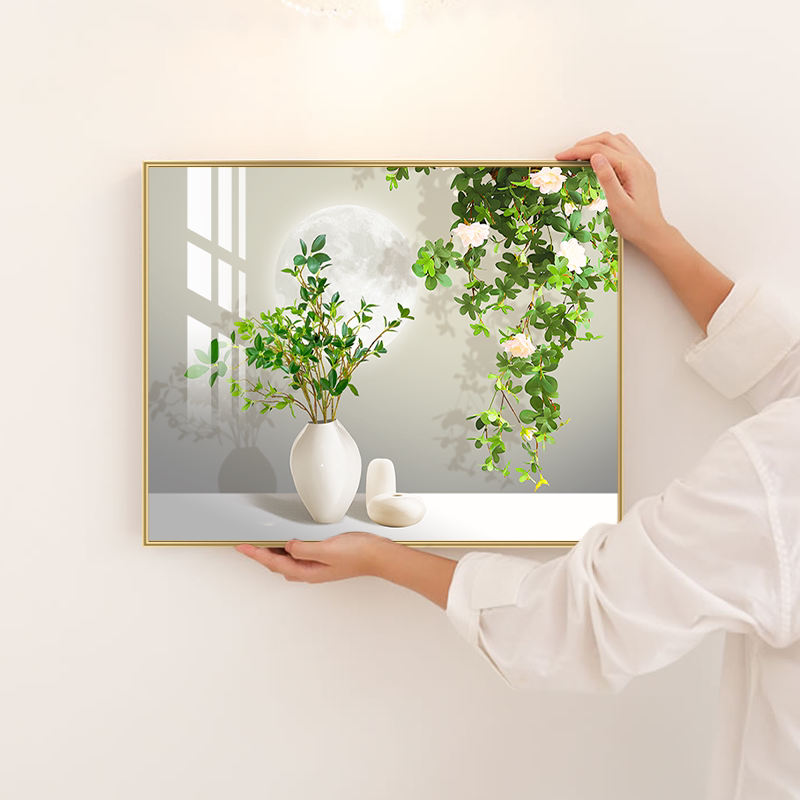 约画装饰画绿植客厅配电箱电闸箱线盒装饰遮挡盒挂画