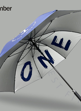 Number高尔夫伞自动加大防晒带胶长柄伞男加厚加固商务伞NMU-010