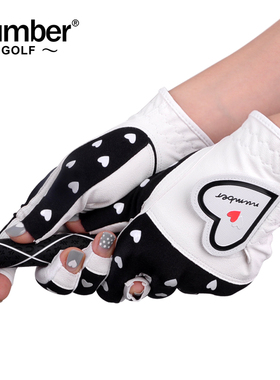 Number高尔夫手套女防晒夏季透气轻薄防滑手套球童高尔夫球双手套