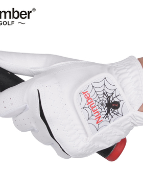 Number高尔夫手套男个性蜘蛛手套夏季防晒网眼布透气高尔夫球手套