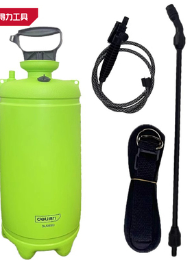 得力 8L打药喷机带底座农药喷洒器神打药喷水枪消毒DL581108