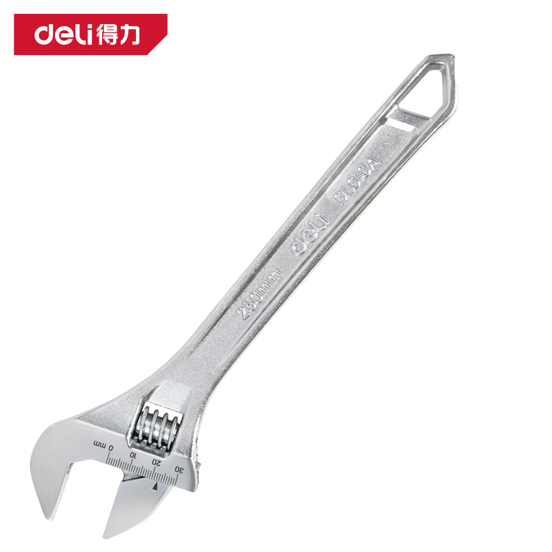 得力活动扳手大开口管活两用