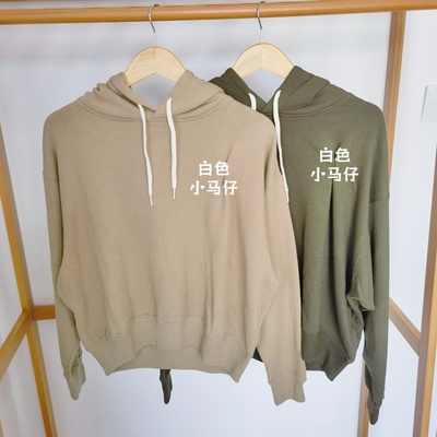 RL女士秋连帽长袖小马仔线圈卫衣