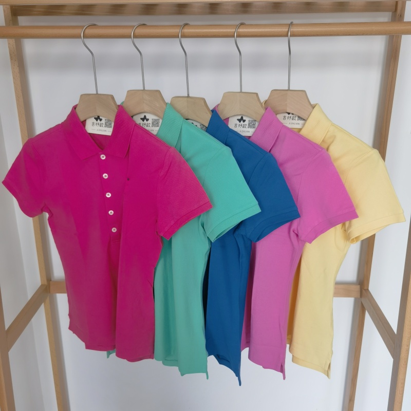 R女士夏季短袖大马仔T恤polo上衣