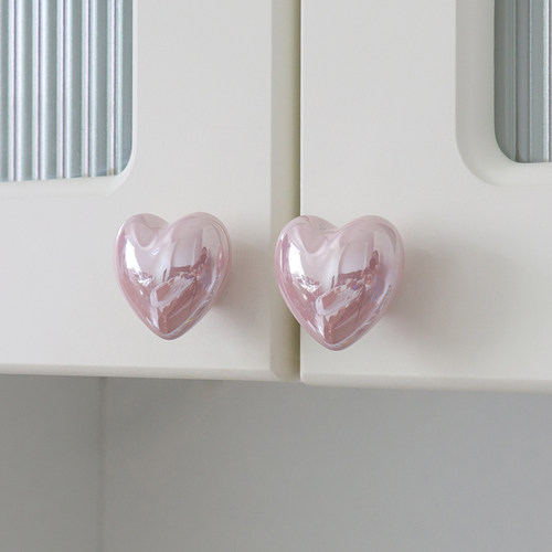 法式爱心珍珠拉手奶油风