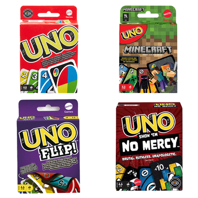 正版美泰UNO纸牌桌面欢乐休闲聚会多人优诺游戏互动桌游绝不留情