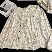 学生家居服 长裤 日系简约精梳棉杏色条纹情侣睡衣女男春秋季 长袖