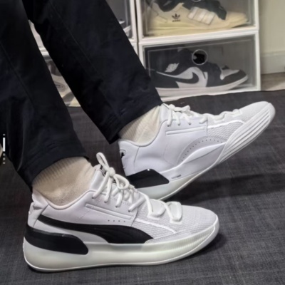 岩石体育 Puma/彪马 Clyde Hardwood Team 防滑耐磨 篮球鞋