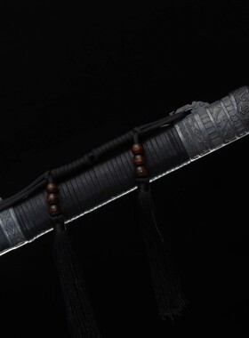 锻打刀剑手工锻打高锰钢双手长剑武术健身唐剑工艺品收藏未开刃