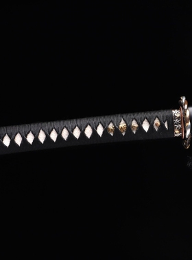 锻打刀剑t10钢皆烧日本剑虎斑纹手工锻打硬剑防身冷兵器未开刃