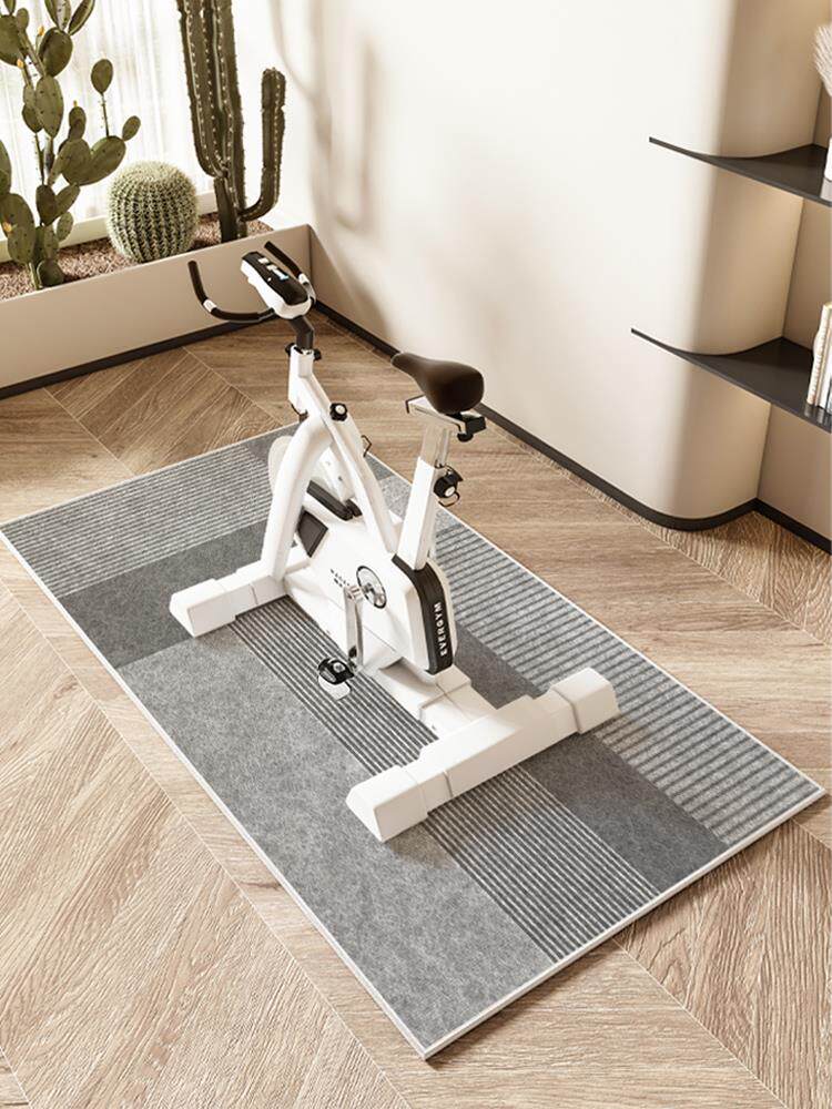 动感单车地垫跑步机垫子椭圆机防滑垫静音减震专用隔音地毯健身毯