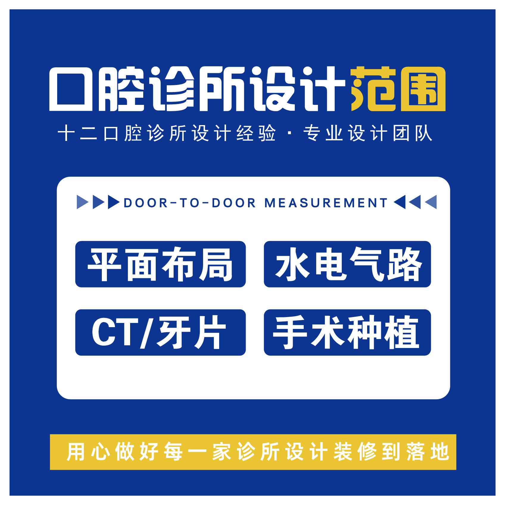 牙科装修施工图设计口腔美容门诊诊疗室消毒ct室内标准平面布局图