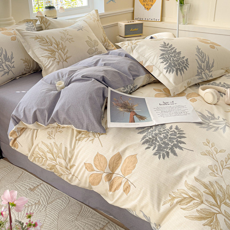 定制澳洲四件套纯棉double美国queen床单床笠式king英国全棉被套