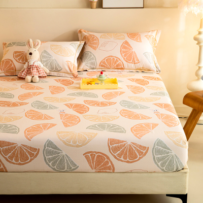 定做加厚纯棉磨毛床笠床罩床垫套