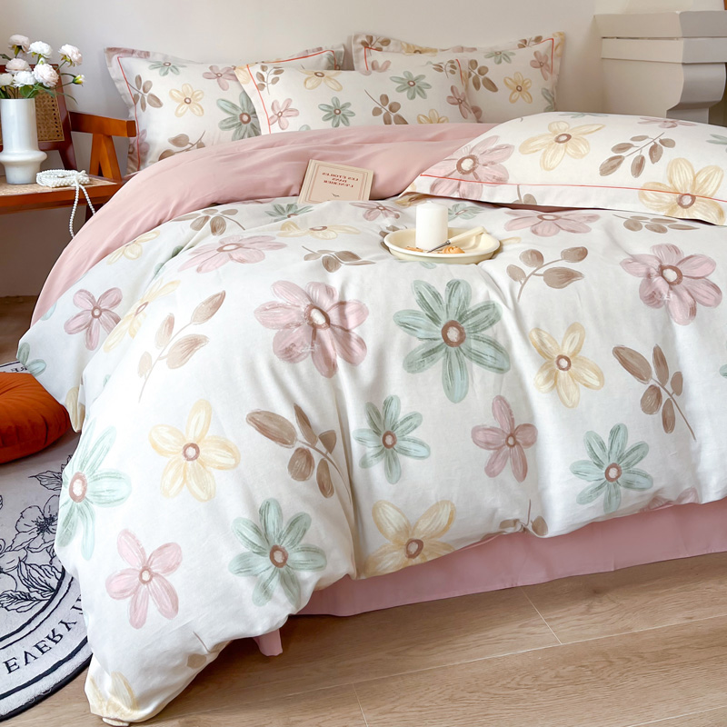 舍马加厚全棉磨毛四件套定做尺寸