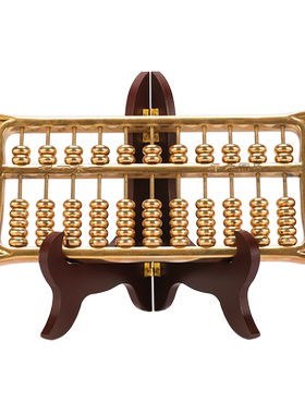 摆件办公室算盘纯铜招财商务