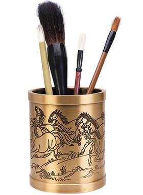 工艺品办公室笔筒铜商务