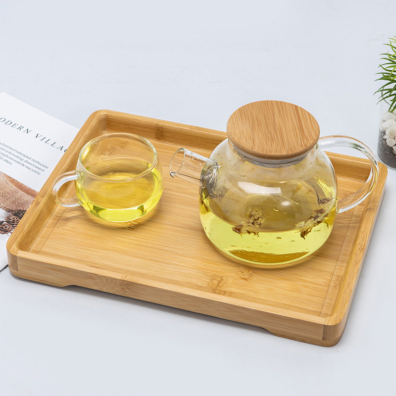 托盘甜品盘茶盘全竹长方形水果盘