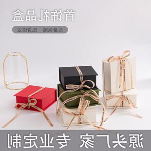 翻盖盒首饰盒书形礼品盒戒指耳环手链项链饰品包装盒香薰化妆品盒