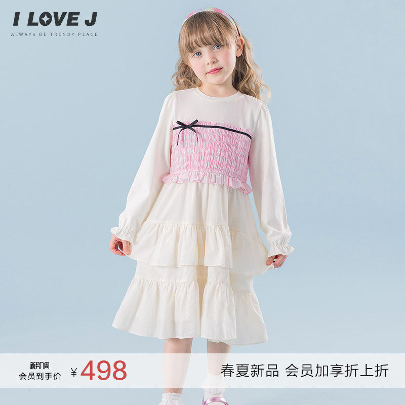 ILOVEJ韩国童装2026春新款韩系女童公主裙儿童连衣裙礼服/JYSOP03