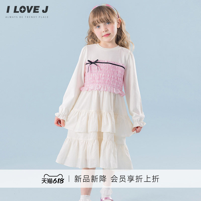 ILOVEJ韩国童装2026春新款韩系女童公主裙儿童连衣裙礼服/JYSOP03