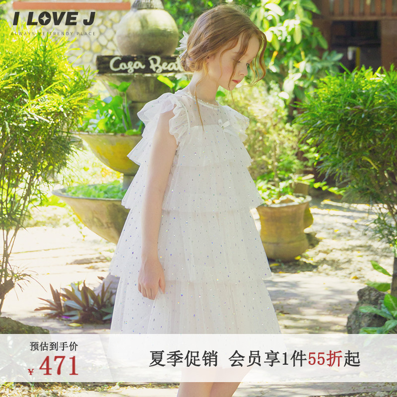ILOVEJ女童甜美梦幻网纱连衣裙图片