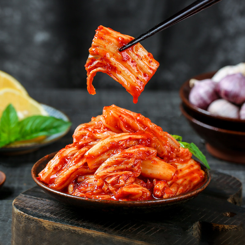 韩式泡菜辣白菜正宗韩国咸菜腌菜下饭菜袋装东北酸辣爽口5斤包邮