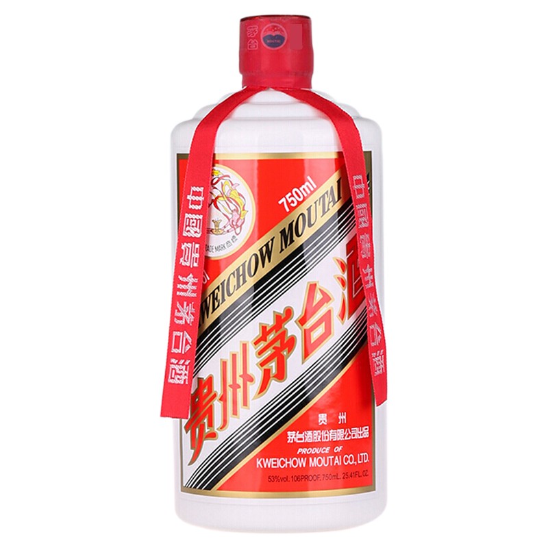 茅博汇 贵州茅台酒飞天茅台53度750ML酱香型白酒步步高升大瓶装