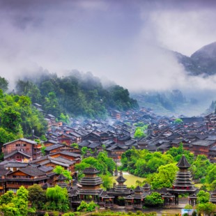 贵州黔东南6天5晚2-8人纯玩小团千年古寨之旅|梯田落日|银饰蜡染