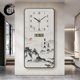 画时钟挂墙客厅家用高 画电子静音万年历挂画 2025新款 玄关钟表画