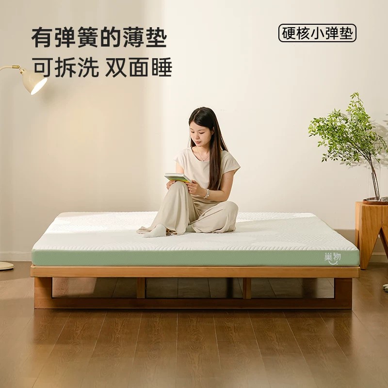 巢物硬核小弹垫可拆洗独立弹簧透气护腰儿童床垫可定制任意尺寸图片