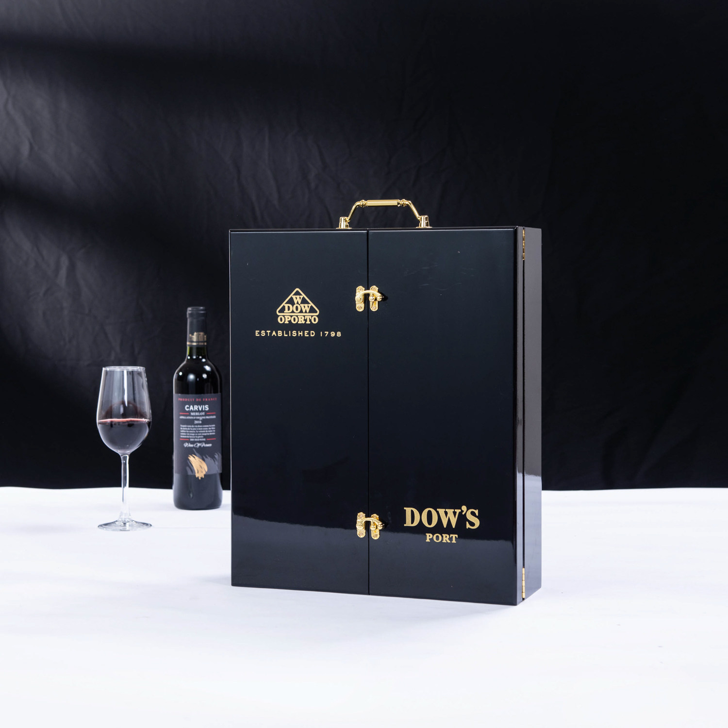 喷漆亮光钢琴烤漆包装礼盒木盒高档定制空盒奢华实木礼品盒