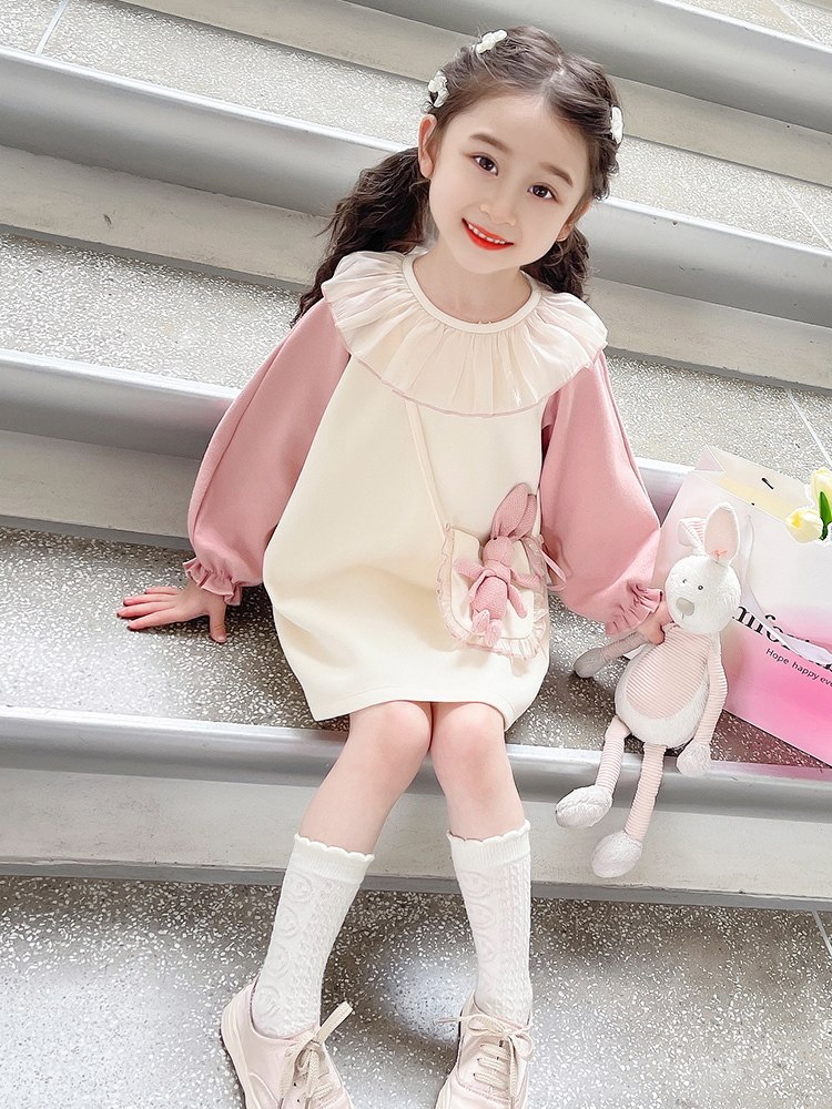 品牌专柜小孩连衣裙女童春秋女