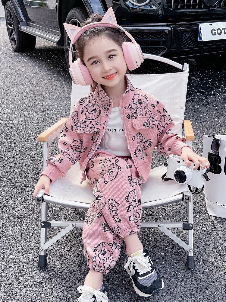品牌专柜旗舰女宝宝两件套外套
