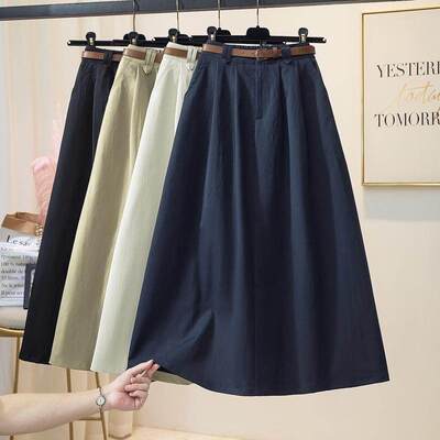 2025春夏新款覆古高腰a字