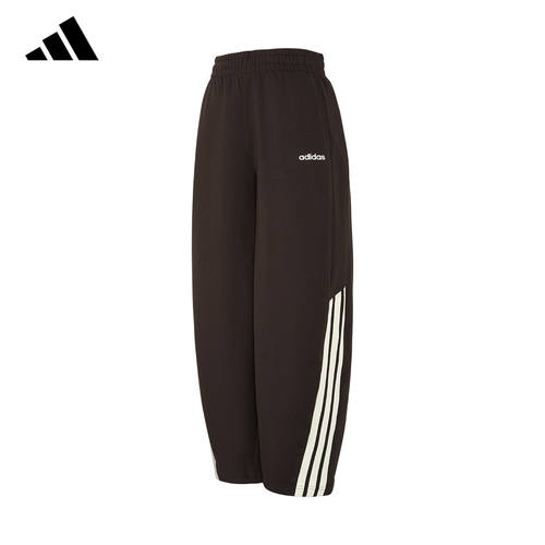 adidas阿迪达斯女裤官方正品新款运动长裤宽松直筒阔腿裤KC0290