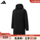 新款 冬季 连帽加厚鸭绒外套JL9616 羽绒服中长款 adidas阿迪达斯男士
