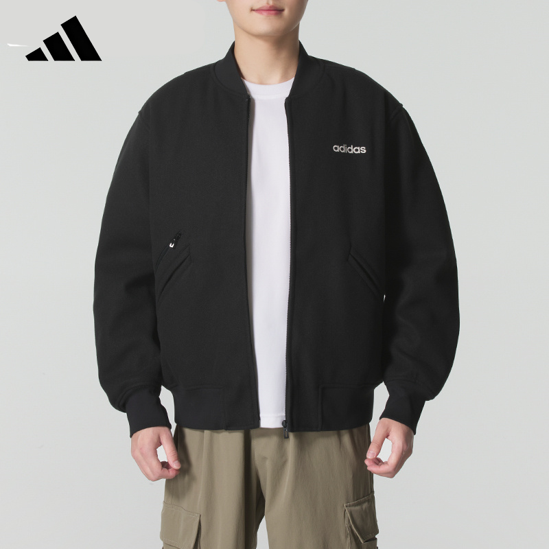 adidas阿迪达斯棉衣秋冬新款棉服男女保暖休闲运动外套夹克JL9568