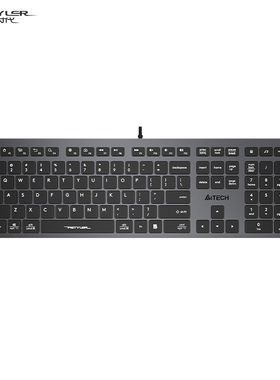 双飞燕官方FX50剪刀脚键盘有线巧克力超薄静音USB笔记本台式办公