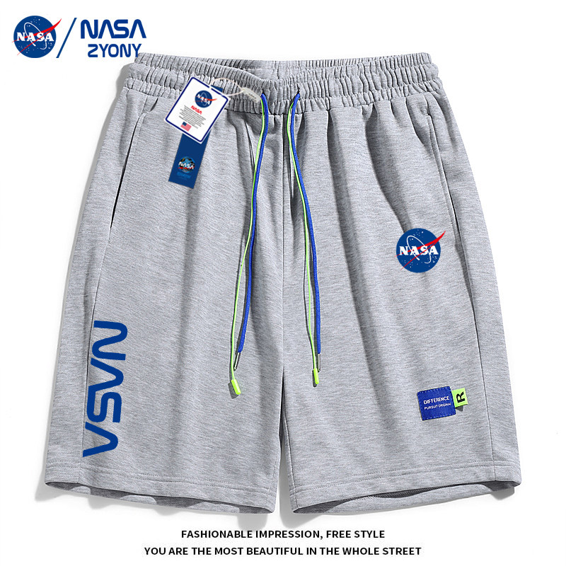 NASA联名官方夏季宽松短裤子男女款ins潮牌学生休闲运动五分裤
