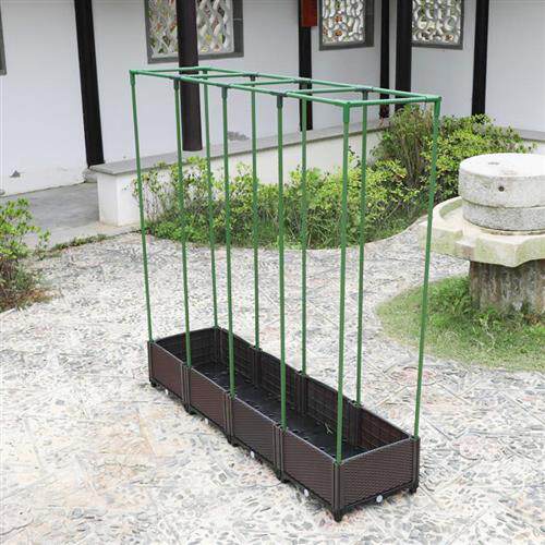 菜园蔬菜爬藤架网植物攀爬支架杆种菜丝瓜黄瓜豆角架园艺爬藤架子
