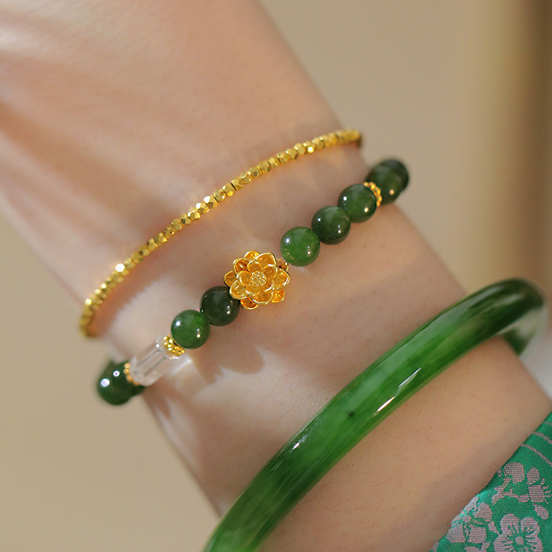 SUMOJEWEL女和田碧玉手链