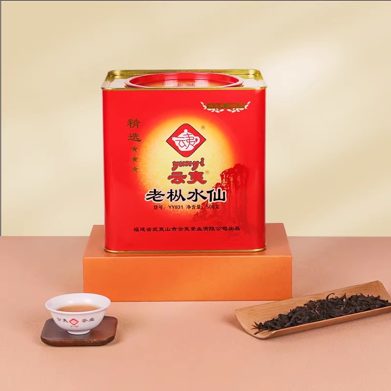 云夷茶叶 水仙 YY831 浓香回甘 武夷岩茶 罐装 乌龙茶 散茶