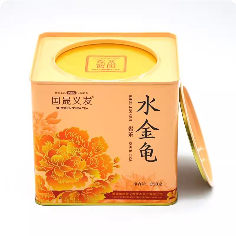 国晟义发水金龟茶叶 花开富贵 武夷岩茶 足火浓香乌龙茶 口粮茶叶