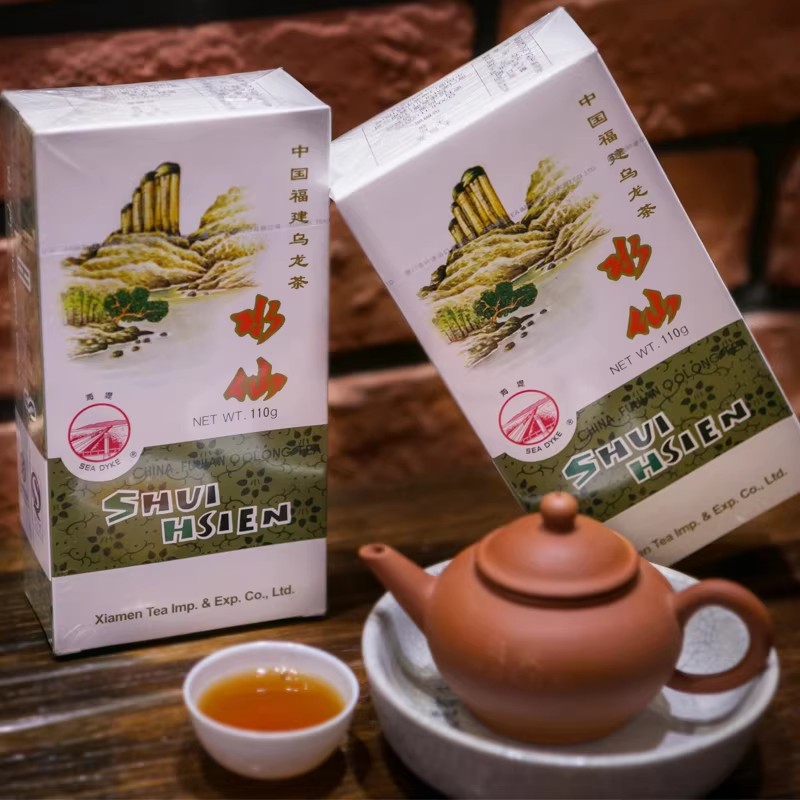 海堤牌水仙AT203乌龙茶浓香型炭焙足火茶盒装散茶110克口粮茶
